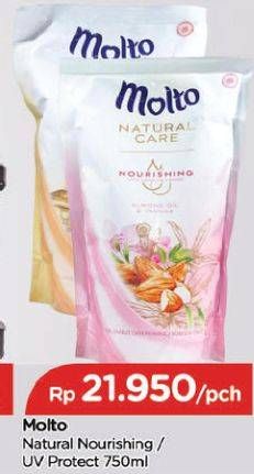 Promo Harga MOLTO Natural Care UV Protect, Nourishing 750 ml - TIP TOP