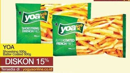 Promo Harga YOA Shoestring / Butter Coated 500 gr - Yogya