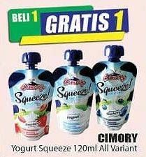 Promo Harga CIMORY Squeeze Yogurt All Variants 120 ml - Hari Hari