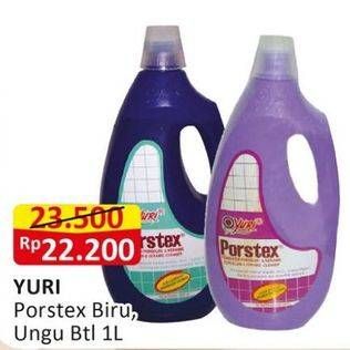 Promo Harga Yuri Porstex Pembersih Porselen Purple, Biru 1000 ml - Alfamart