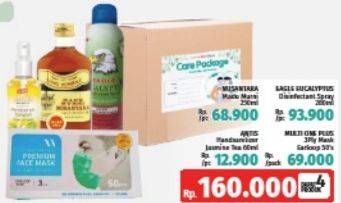Promo Harga NUSATARA Madu Murni + EAGLE Eucalyptus + ANTIS Hand Sanitizer + MULTI ONE PLUS Masker  - LotteMart