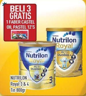 Promo Harga NUTRILON Royal 3 / 4 Susu Pertumbuhan per 3 kaleng 800 gr - Hypermart