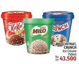 Promo Harga MILO/KIT KAT/CRUNCH Ice Cream  - LotteMart