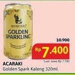 Promo Harga Acaraki Golden Sparkling 320 ml - Alfamidi