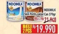 Promo Harga INDOMILK Susu Kental Manis Cokelat, Plain 370 gr - Hypermart