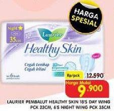 Promo Harga Laurier Healthy Skin Day Wing 22cm, Day Wing 22cm, Night Wing 35cm 6 pcs - Superindo
