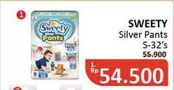 Promo Harga Sweety Silver Pants S32 32 pcs - Alfamidi