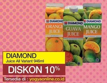 Promo Harga DIAMOND Juice All Variants 946 ml - Yogya