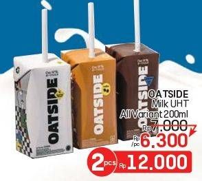 Promo Harga Oatside UHT Milk All Variants 200 ml - LotteMart