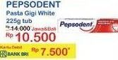 Promo Harga PEPSODENT Pasta Gigi Pencegah Gigi Berlubang White 225 gr - Indomaret