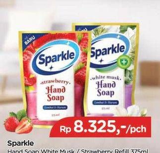 Promo Harga Sparkle Hand Soap White Musk, Strawberry 375 ml - TIP TOP