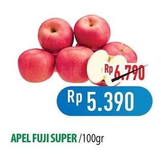 Promo Harga Apel Fuji Super per 100 gr - Hypermart