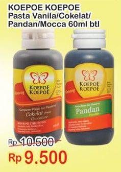 Promo Harga KOEPOE KOEPOE Pasta Vanilla, Cokelat, Mocca, Pandan 60 ml - Indomaret