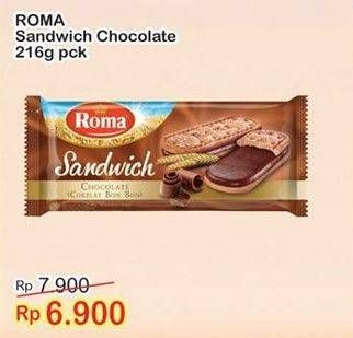 Promo Harga ROMA Sandwich 216 gr - Indomaret