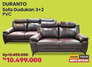 Promo Harga Courts Duranto Sofa Dudukan 3 + 2 | PVC  - COURTS