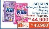 Promo Harga SO KLIN Softergent All Variants 1800 gr - Indomaret