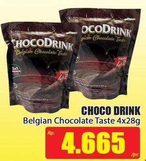 Promo Harga Choco Drink Belgian Chocolate Taste per 4 pcs 28 gr - Hari Hari