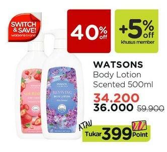 Promo Harga WATSONS Body Lotion 500 ml - Watsons