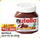 Promo Harga Nutella Jam Spread Chocolate Hazelnut 200 gr - Alfamart
