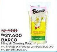 Promo Harga BARCO Minyak Goreng Kelapa 1000 ml - Alfamart