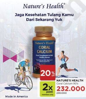 Promo Harga NATURES HEALTH Coral Calcium 90 pcs - Watsons