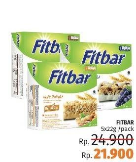 Promo Harga FITBAR Makanan Ringan Sehat 5 pcs - LotteMart