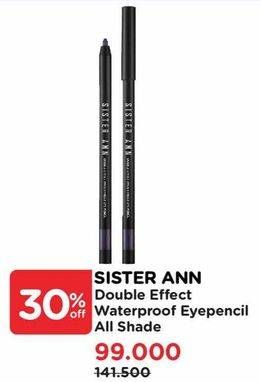 Promo Harga Sister Ann Double Effect Waterproof Eyepencil All Variants 20 gr - Watsons