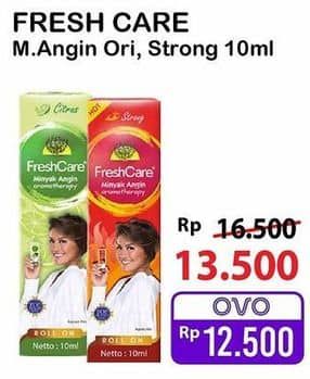 Promo Harga Fresh Care Minyak Angin Aromatherapy Citrus, Hot Strong 10 ml - Alfamart