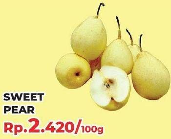 Promo Harga Pear Sweet per 100 gr - Yogya