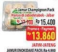 Promo Harga Jamur Champignon (Jamur Kancing)  - Hypermart