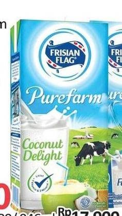 Promo Harga Frisian Flag Susu UHT Purefarm Coconut Delight 900 ml - Alfamidi