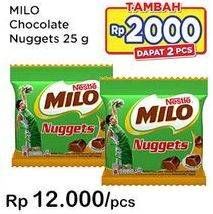 Promo Harga MILO Nuggets Cokelat 25 gr - Indomaret