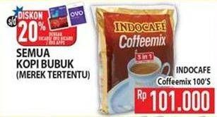 Promo Harga Indocafe Coffeemix per 100 sachet - Hypermart