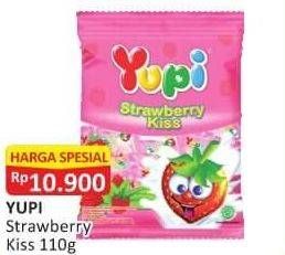 Promo Harga YUPI Candy Strawberry Kiss 110 gr - Alfamart