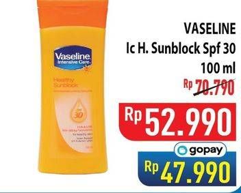 Promo Harga Vaseline Healthy Sun Block SPF 30 100 ml - Hypermart