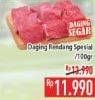 Promo Harga Daging Rendang Sapi Spesial per 100 gr - Hypermart