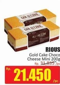 Promo Harga RIOUS GOLD Cake Choco Cheese Mini 200 gr - Hari Hari
