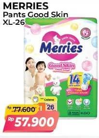 Promo Harga Merries Pants Good Skin XL26 26 pcs - Alfamart