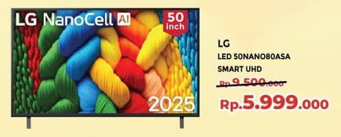 Promo Harga LG 50NANO80ASA  - Yogya
