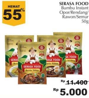 Promo Harga SERASA FOOD Bumbu Instant Semur, Opor, Rawon, Rendang 50 gr - Giant