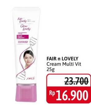 Promo Harga GLOW & LOVELY (FAIR & LOVELY) Multivitamin Cream 25 gr - Alfamidi