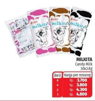 Promo Harga MILKITA Milkshake Candy 30 pcs - Lotte Grosir