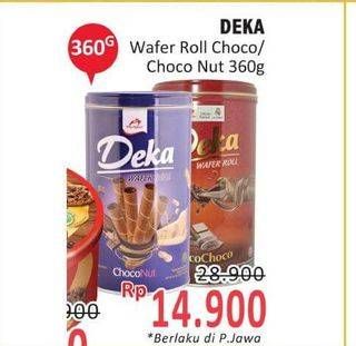 Promo Harga Dua Kelinci Deka Wafer Roll Choco Nut, Choco Choco 360 gr - Indomaret