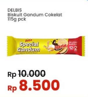 Promo Harga Delbis Special Gandum Cokelat 115 gr - Indomaret