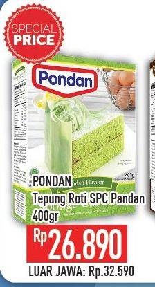 Promo Harga Pondan Sponge Cake Mix Pandan 400 gr - Hypermart