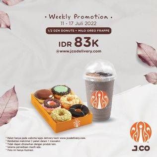 Promo Harga JCO DONUTS 1/2 DZN  - JCO