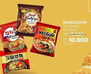 Promo Harga Nongshim Noodle All Variants 105 gr - LotteMart