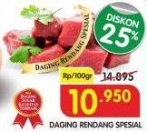 Promo Harga Daging Rendang Sapi Spesial per 100 gr - Superindo