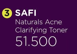 Promo Harga SAFI Naturals Acne Clarifying Toner 100 ml - Watsons