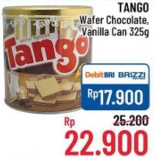 Promo Harga TANGO Wafer Chocolate, Vanilla Milk 300 gr - Alfamidi